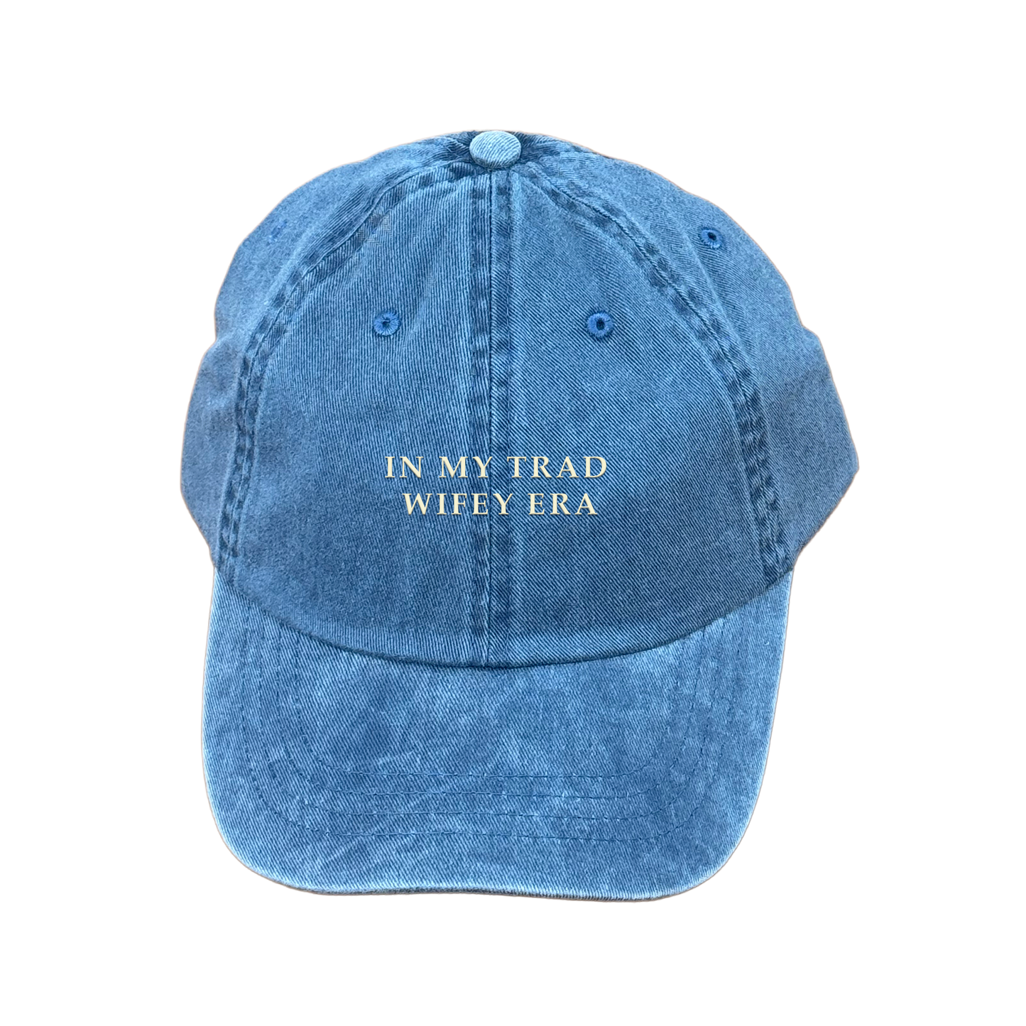 IN MY TRAD WIFEY ERA GORRA SIMPLE DESLAVADA