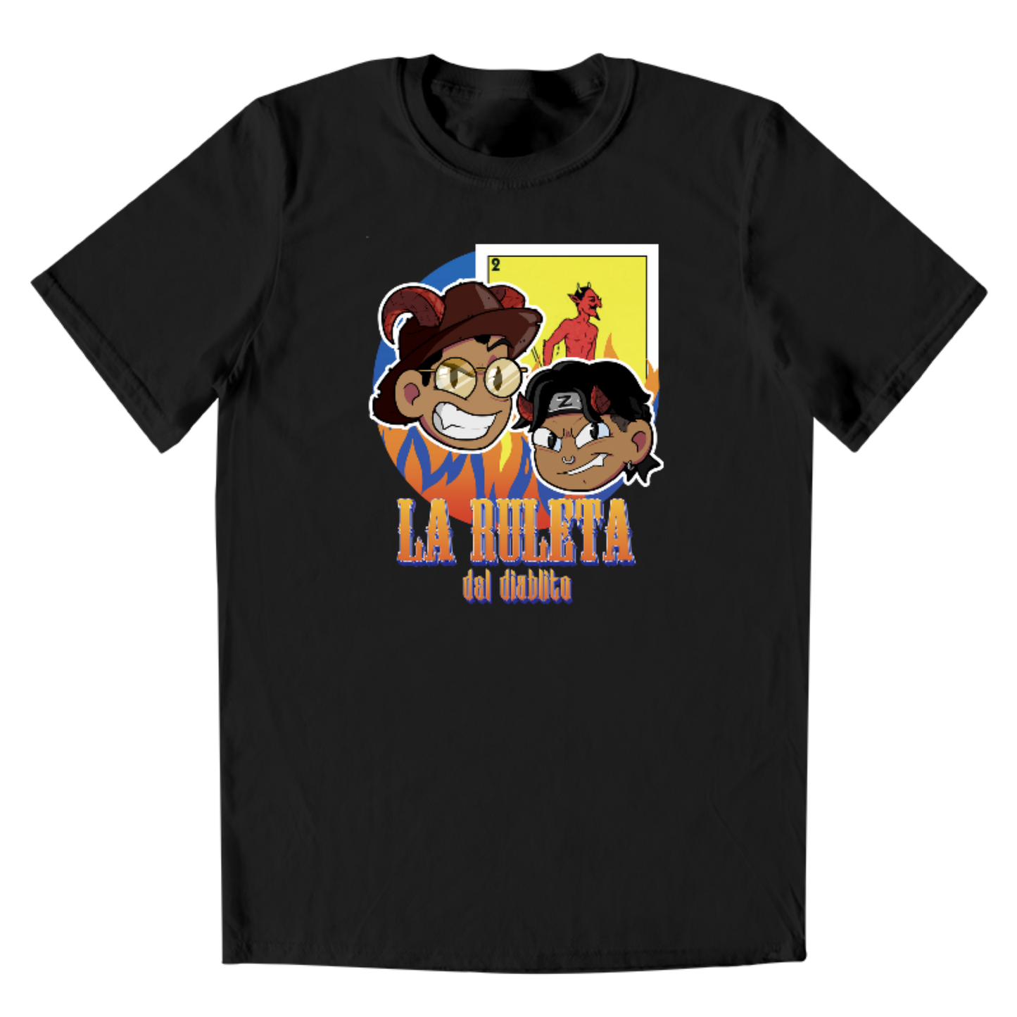 Playera Hombre Ruleta del Diablito Doble Diseño