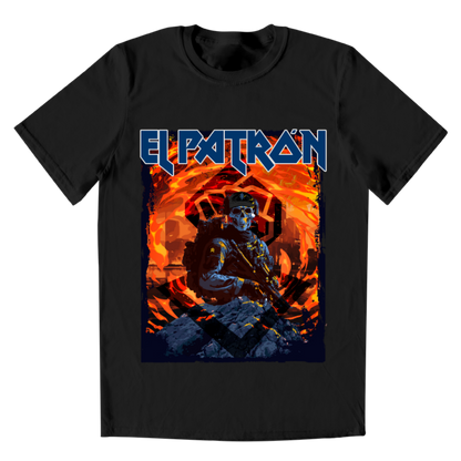 Playera hombre alkapone el patrón iron maiden