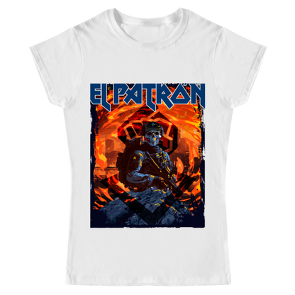 Playera Mujer alkapone el patrón iron maiden