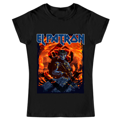 Playera Mujer alkapone el patrón iron maiden