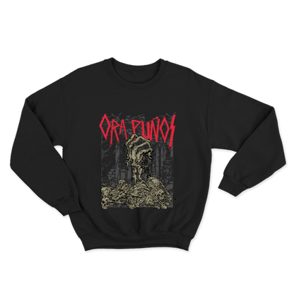 Sudadera alkapone mano esqueleto ora puños