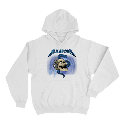 Hoodie alkapone metalica rayo con craneo