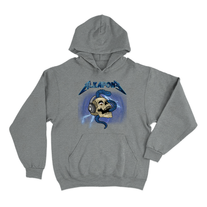 Hoodie alkapone metalica rayo con craneo