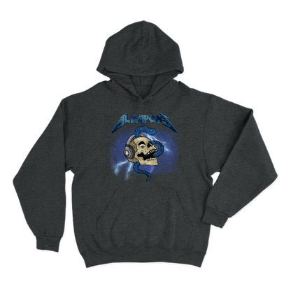 Hoodie alkapone metalica rayo con craneo