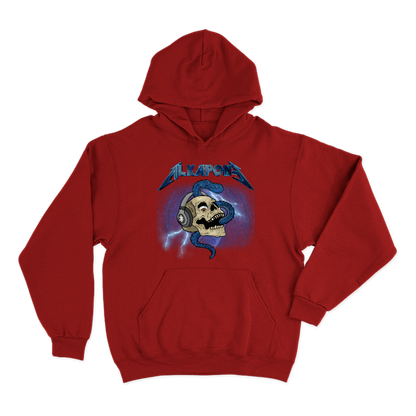 Hoodie alkapone metalica rayo con craneo