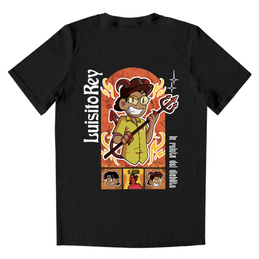 Playera Hombre LuisitoRey Ruleta del Diablito Doble Diseño