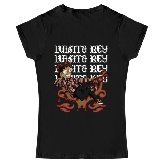 Playera Mujer LuisitoRey Tribal Ruleta del Diablito Doble Diseño