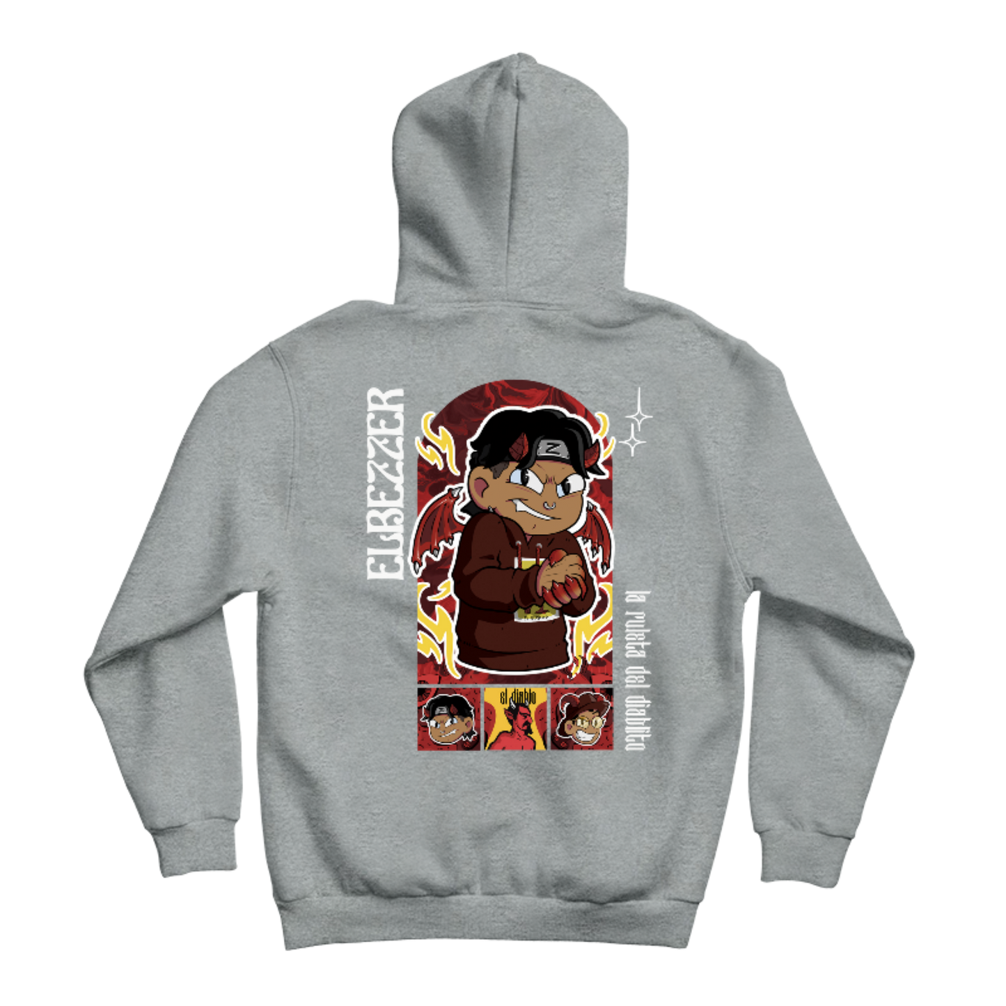 Hoodie ElBezzer Ruleta del Diablito Doble Diseño