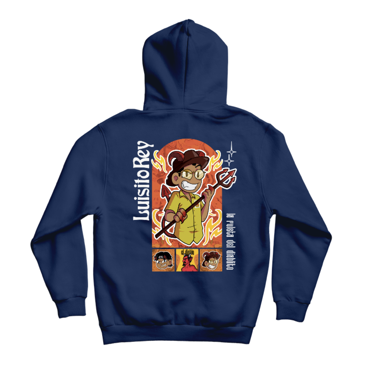 Hoodie LuisitoRey Ruleta del Diablito Doble Diseño