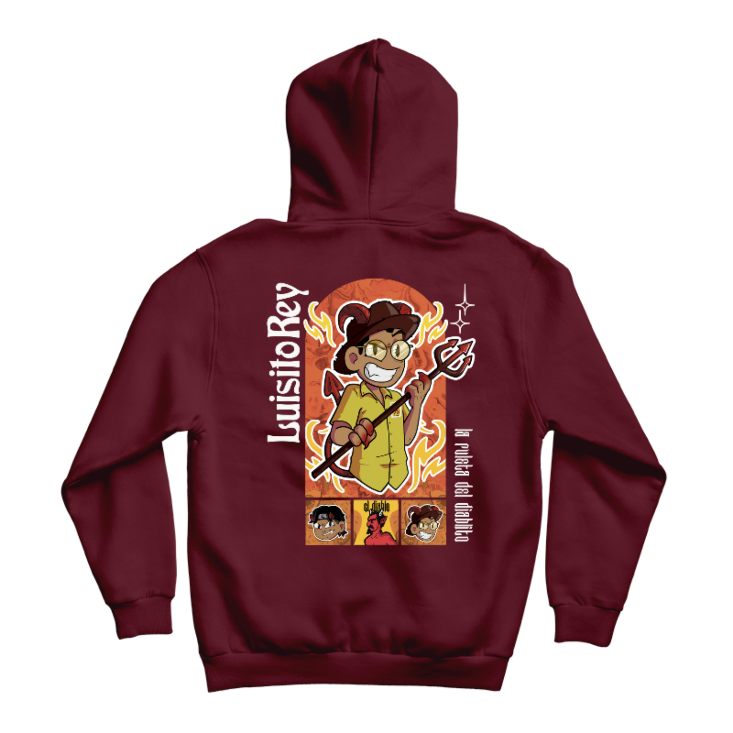 Hoodie LuisitoRey Ruleta del Diablito Doble Diseño