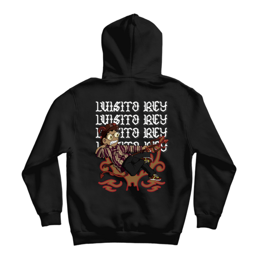 Hoodie LuisitoRey Tribal Ruleta del Diablito Doble Diseño