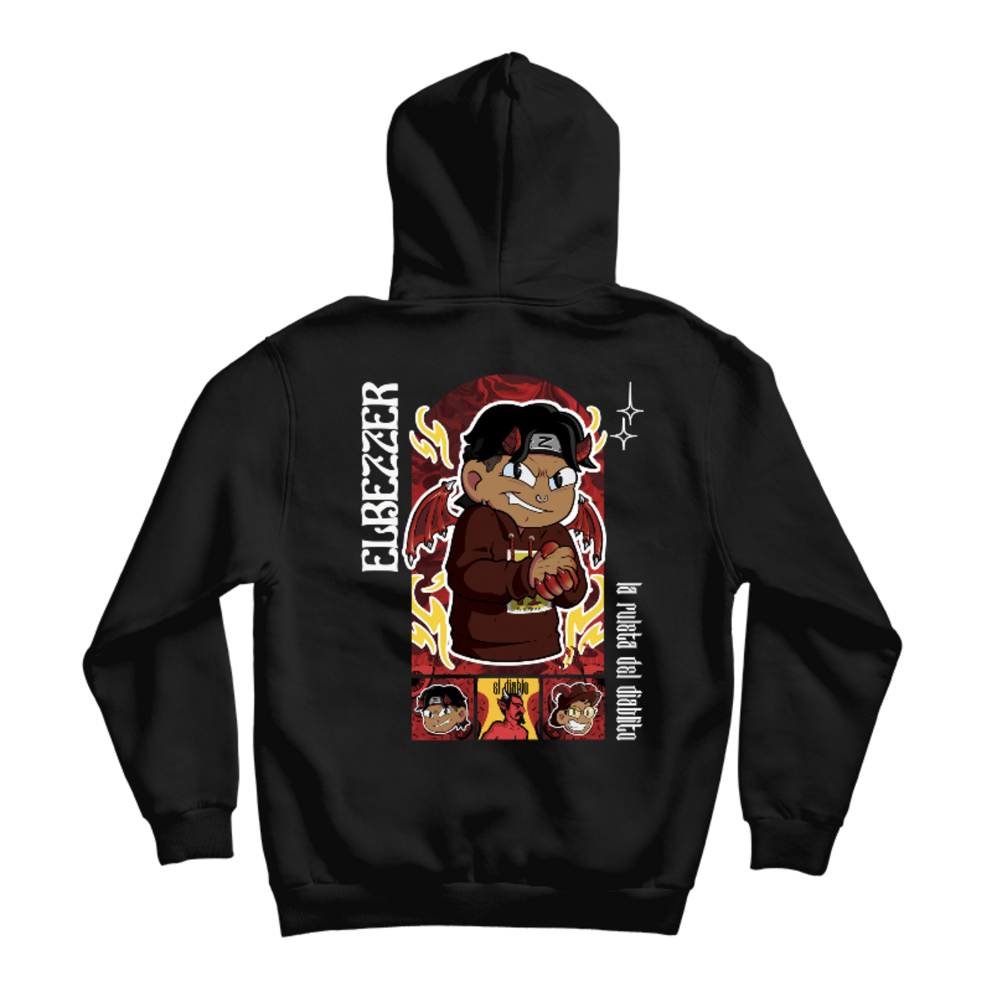 Hoodie ElBezzer Ruleta del Diablito Doble Diseño