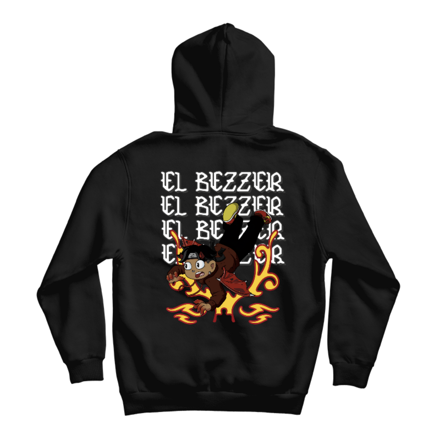 Hoodie ElBezzer Tribal Ruleta del Diablito Doble Diseño