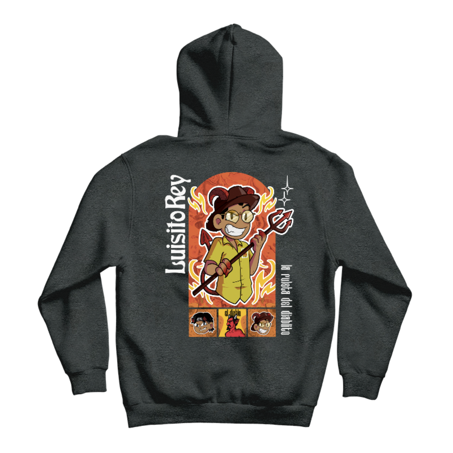 Hoodie LuisitoRey Ruleta del Diablito Doble Diseño