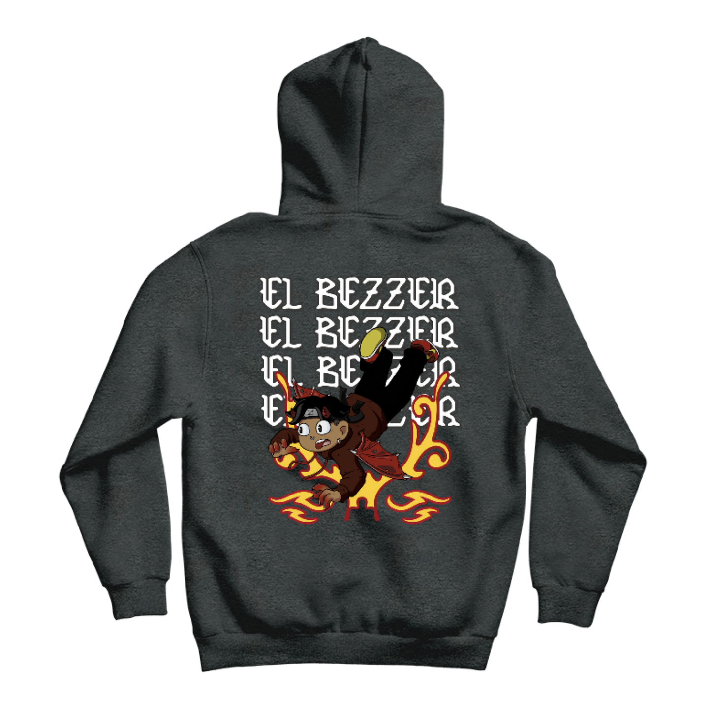 Hoodie ElBezzer Tribal Ruleta del Diablito Doble Diseño