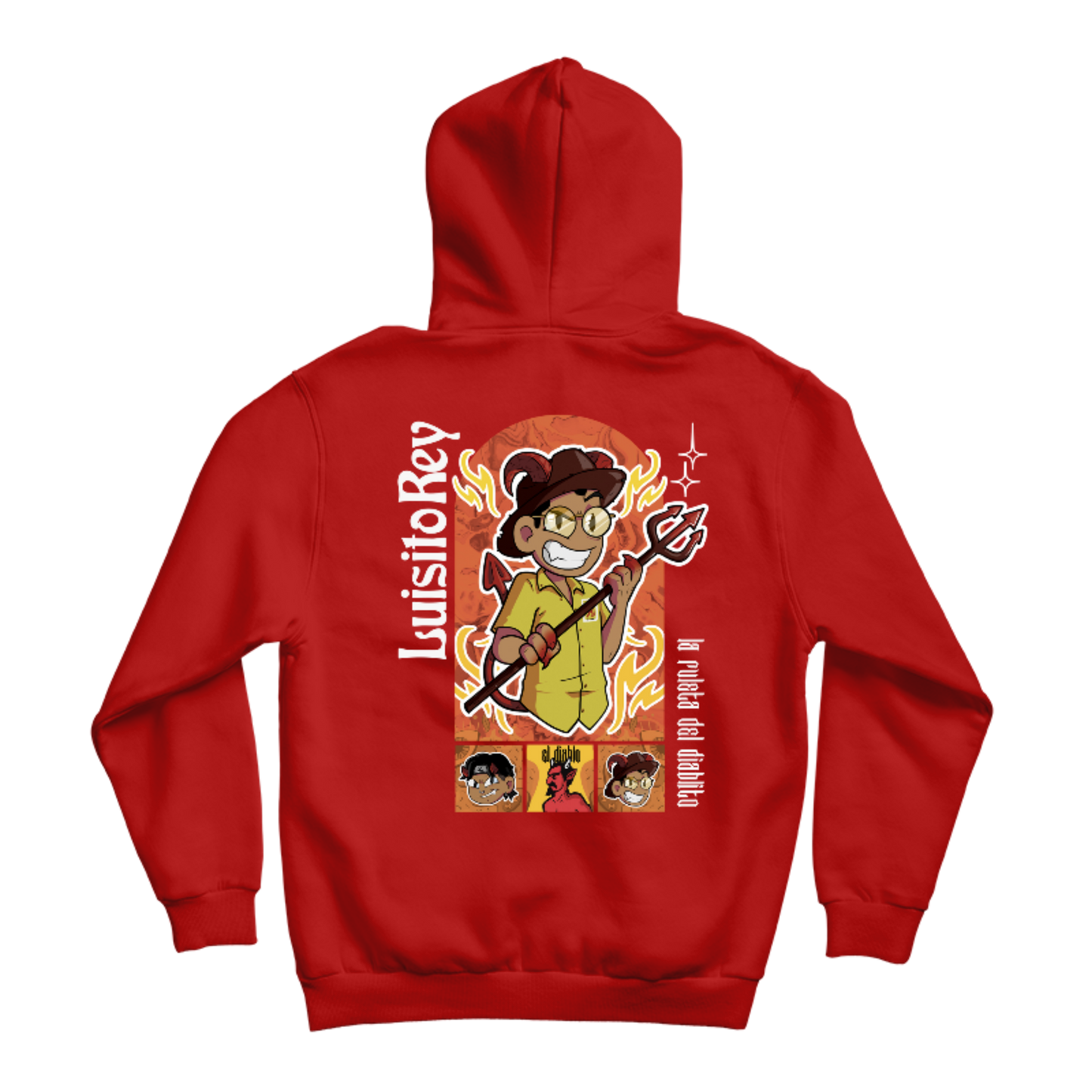 Hoodie LuisitoRey Ruleta del Diablito Doble Diseño