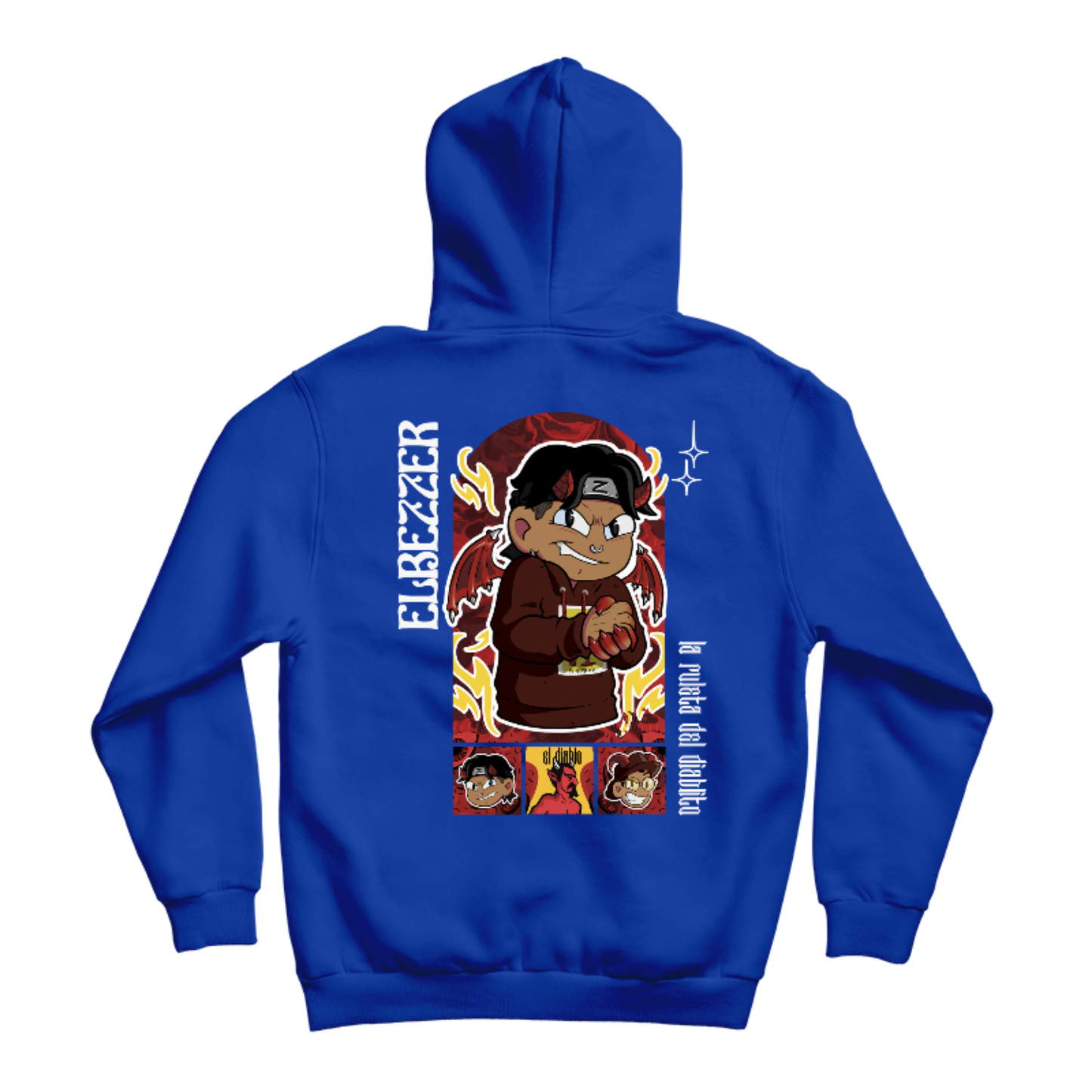 Hoodie ElBezzer Ruleta del Diablito Doble Diseño