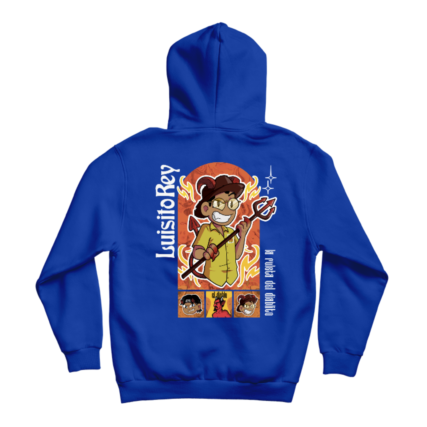 Hoodie LuisitoRey Ruleta del Diablito Doble Diseño