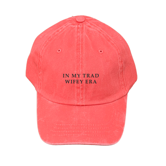IN MY TRAD WIFEY ERA GORRA SIMPLE DESLAVADA