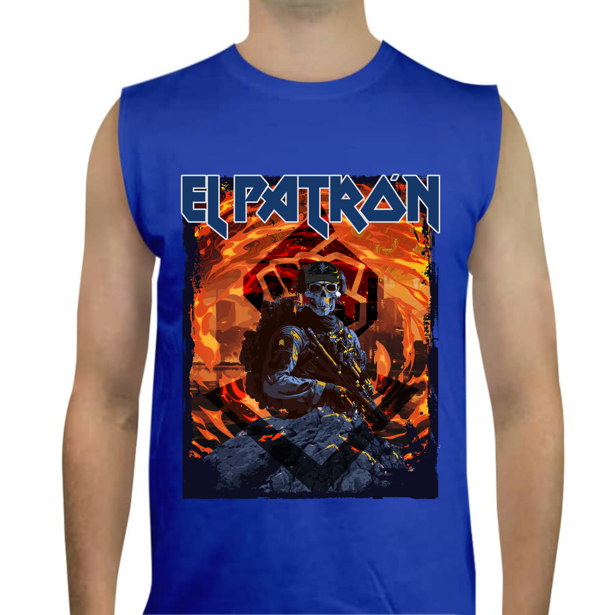Camiseta tank top alkapone el patrón iron maiden