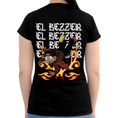 Playera Mujer ElBezzer Tribal Ruleta del Diablito Doble Diseño