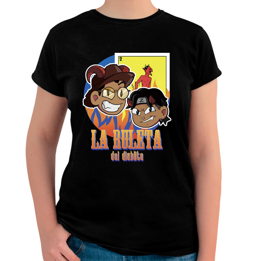 Playera Mujer Ruleta del Diablito Doble Diseño