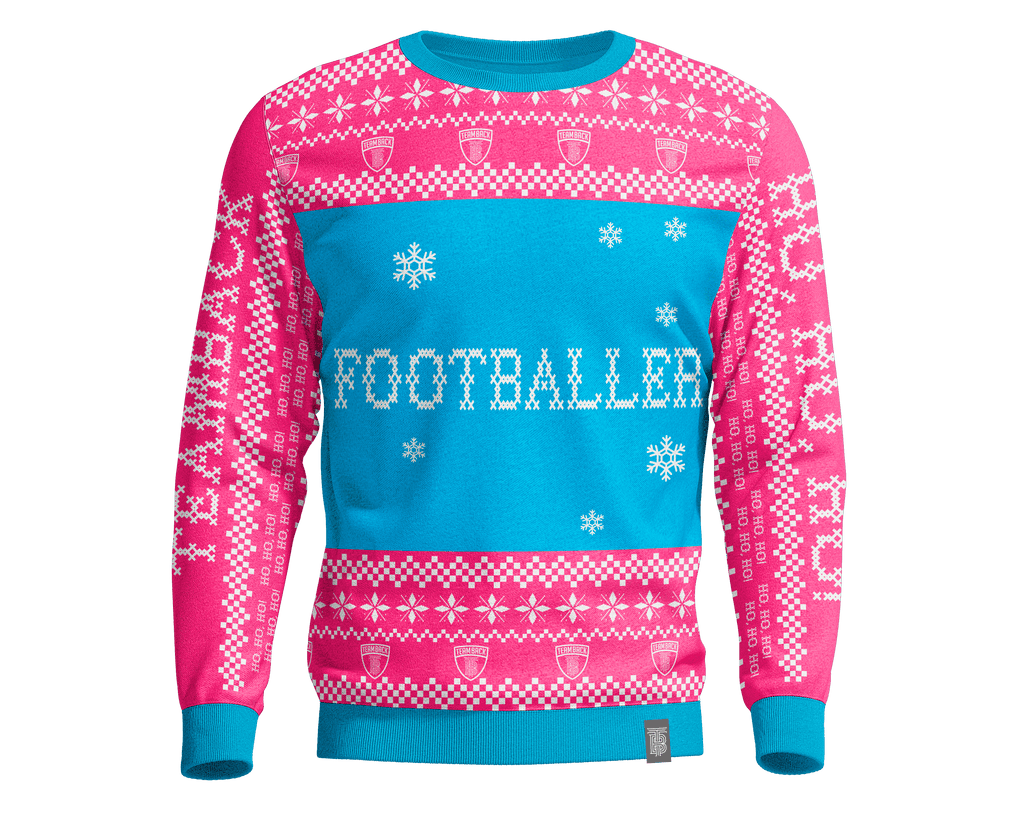 Footballer pink